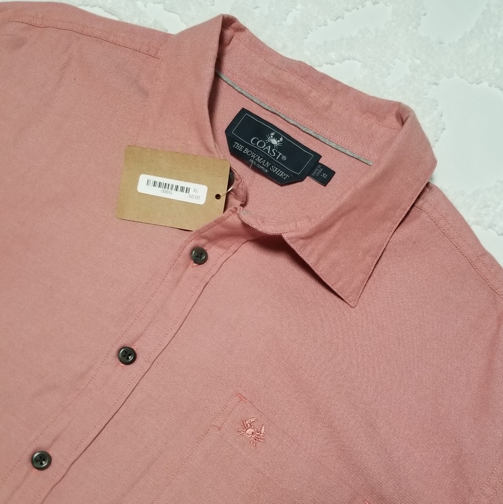 2XL & XL Coast Apparel the "Bowman" Shirt Heather Red Men's